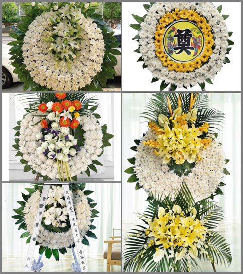 江苏泰州姜堰区俞垛镇祝庄村花圈速递